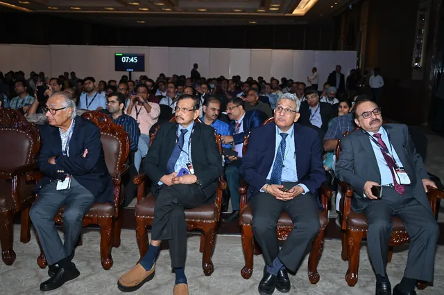 Delegates seated in the auditorium during a morning session