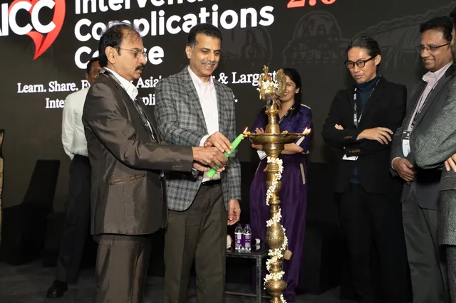 The inaugural lamp being lit at AICC 2.0